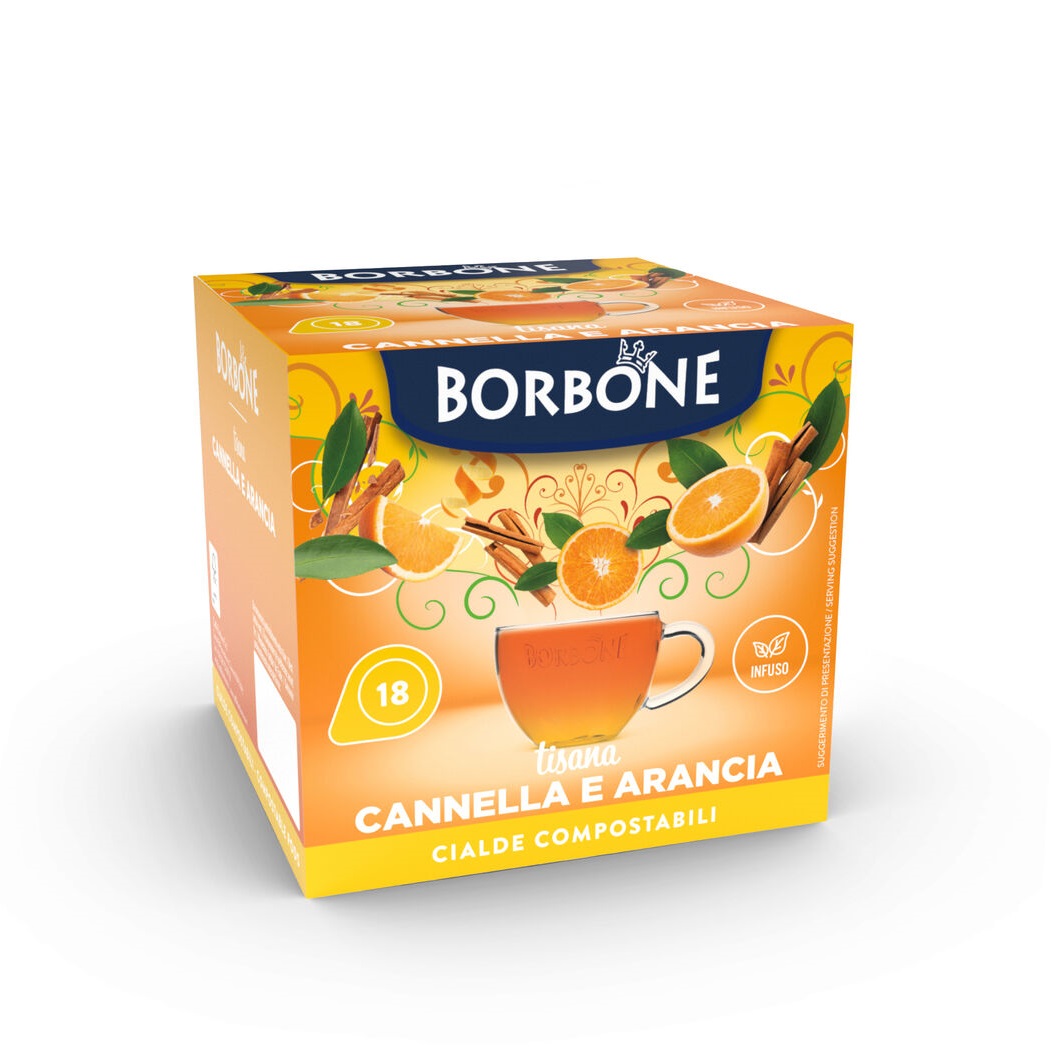 Borbone ceai scortisoara si portocale monodoze ESE 18 buc
