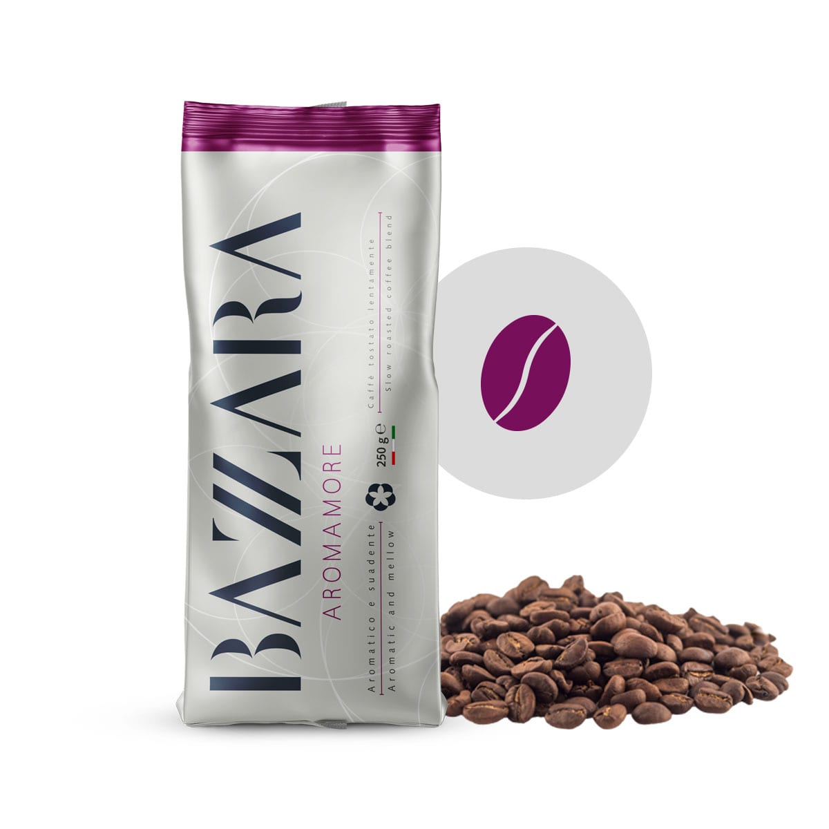 Bazzara 250 grame Aromamore cafea boabe