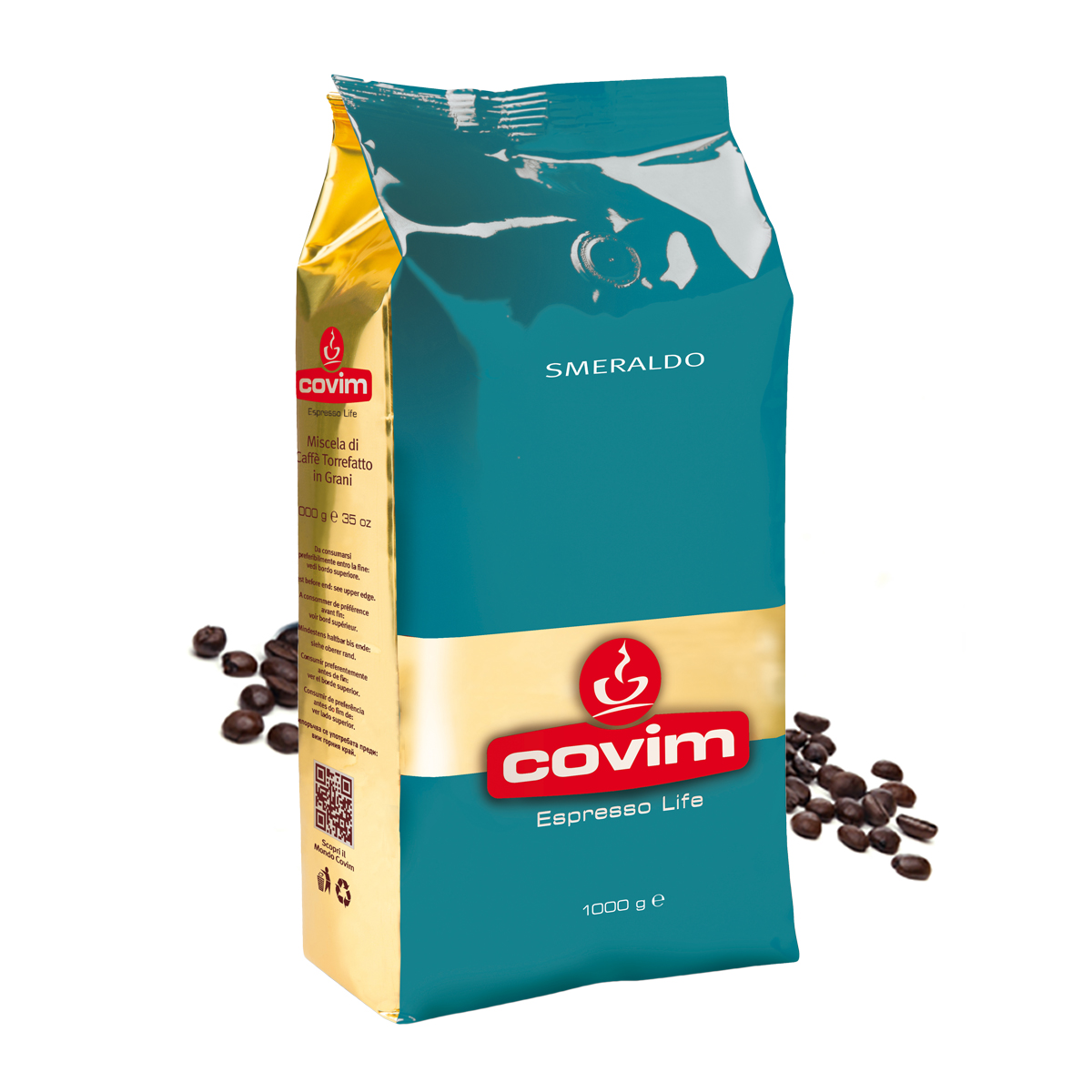 Covim Smeraldo cafea boabe 1 kg