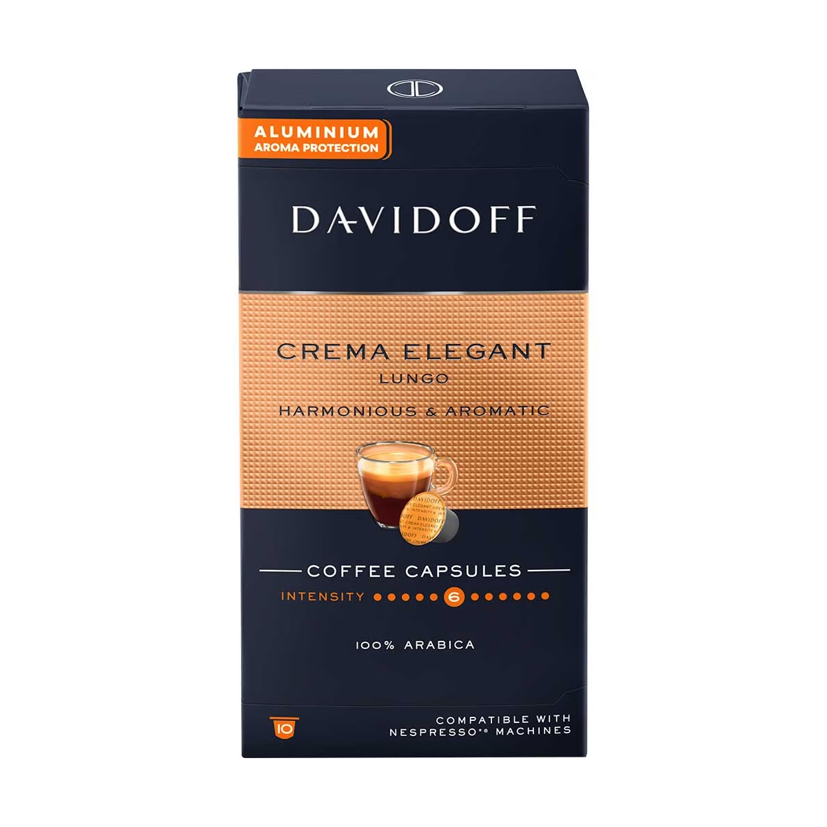 Capsule cafea Davidoff Crema Elegant compatibile Nespresso 10 buc