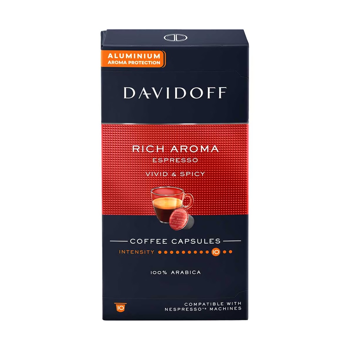 Capsule cafea Davidoff Rich Aroma compatibile Nespresso 10 buc