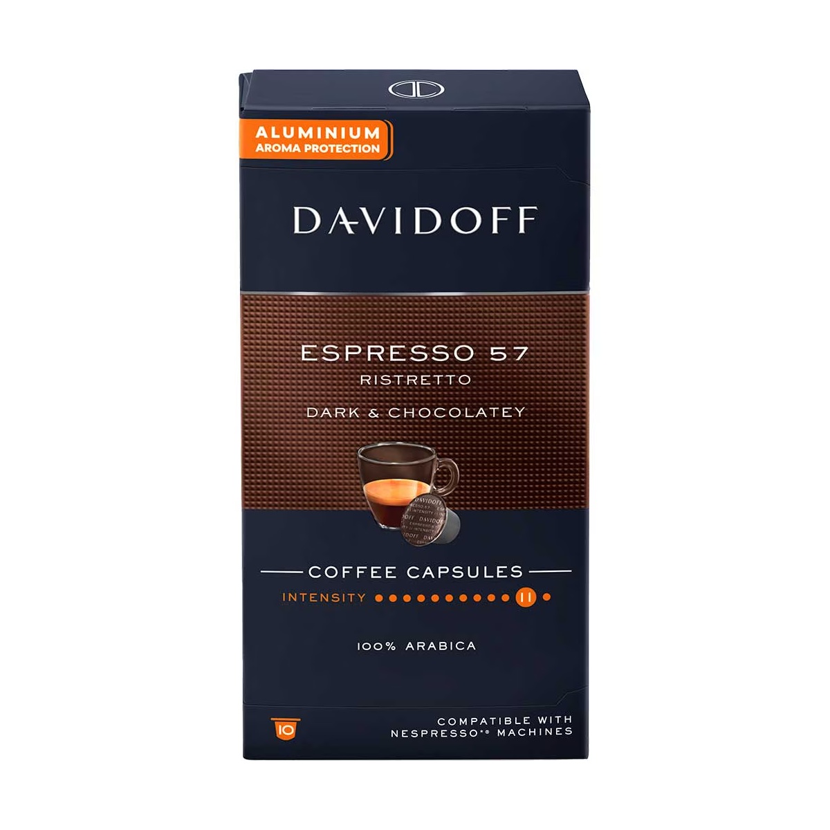 Capsule cafea Davidoff Espresso 57 compatibile Nespresso 10 buc