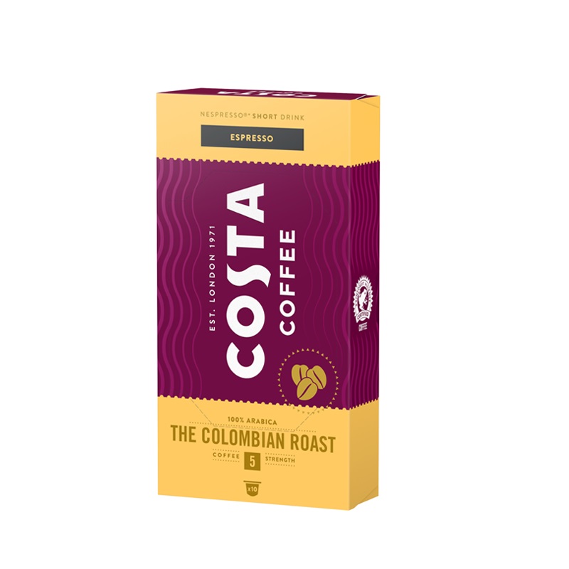 Capsule cafea costa colombian roast compatibile nespresso 10 buc