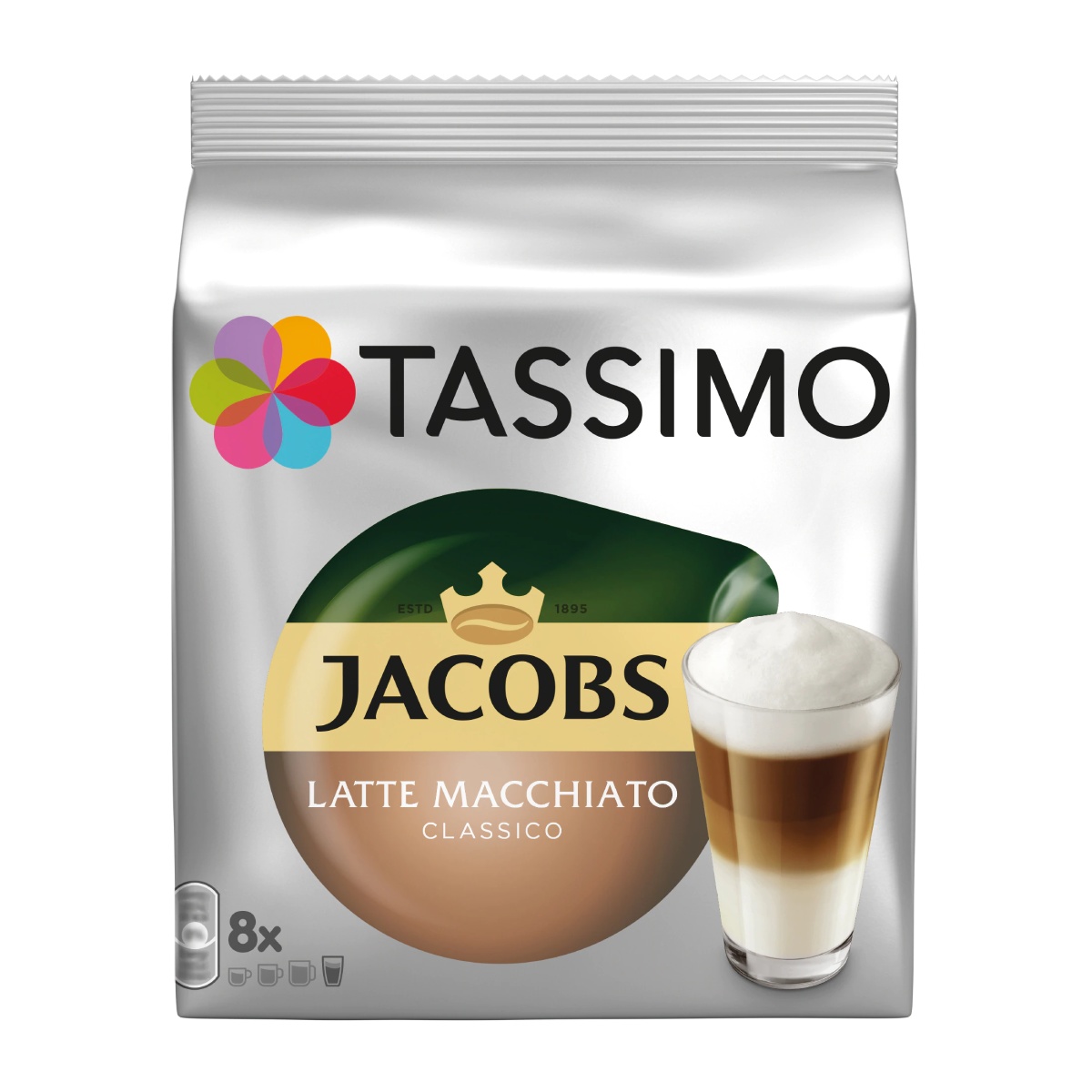 Capsule Jacobs Tassimo Latte Macchiato 8 bauturi