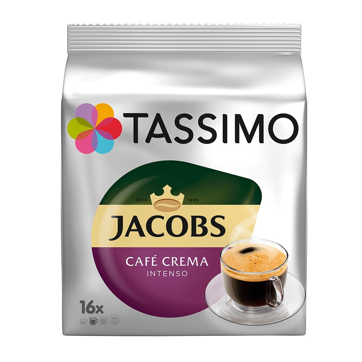 capsule tassimo caffe crema intenso 16 buc Capsule Cafea Jacobs Tassimo Caramel Macchiato