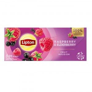 Lipton Raspberry-Elderberry ceai plic 20 buc
