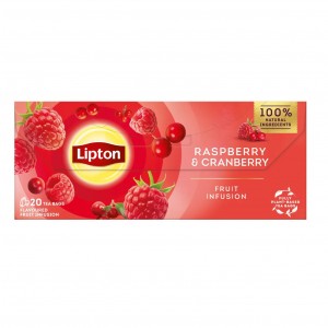 Lipton Raspberry - Cranberry ceai plic 20 buc