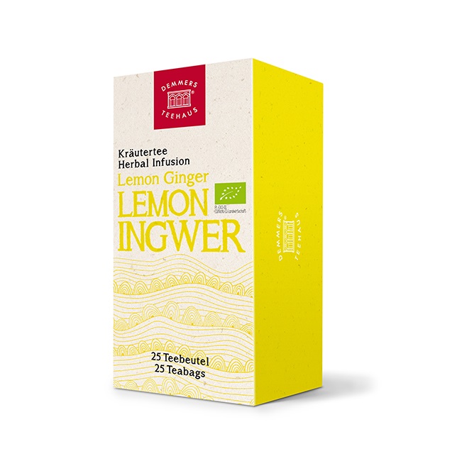 Demmers Lemon Ginger Bio Quick-T ceai aromat cutie 25 plicuri
