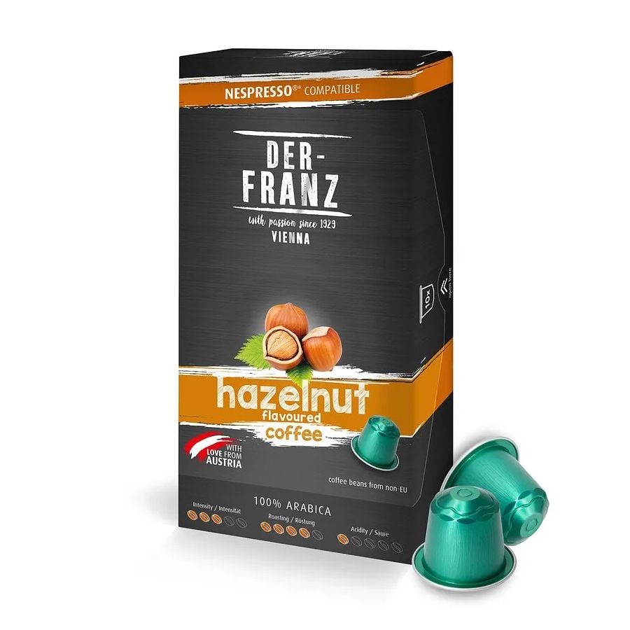 Der-Franz Hazelnut capsule compatibile Nespresso 10 buc