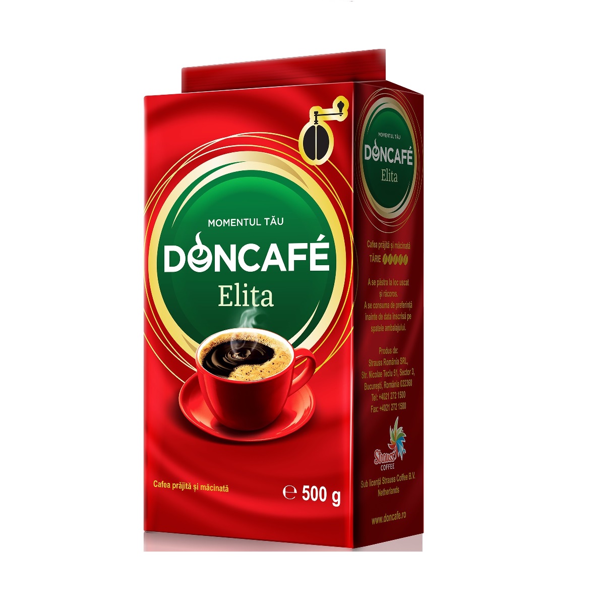 Cafea macinata doncafe elita vacuum 500g