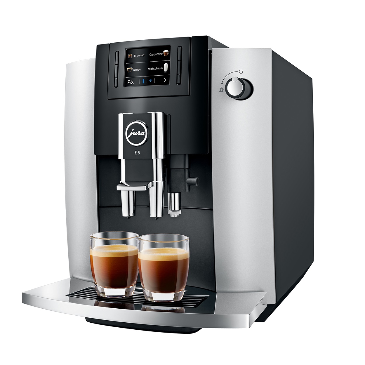 Espressor Jura E6 Professional Aroma Platin, 1,9 l, 280g, rasnita AromaG3, afisaj TFT+ cadou cafea