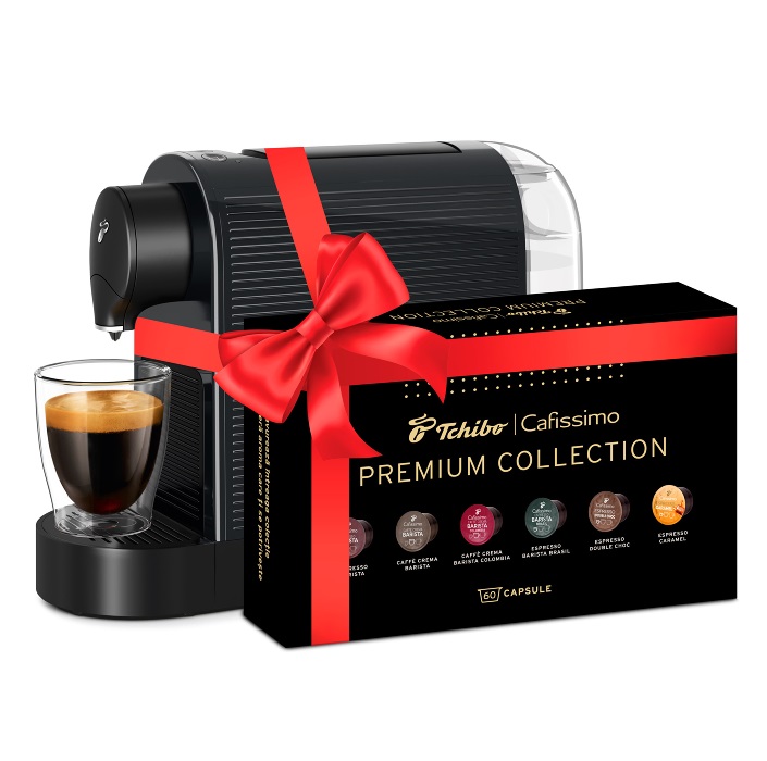 Espressor Tchibo Cafissimo Pure Plus Black si cadou 60 capsule