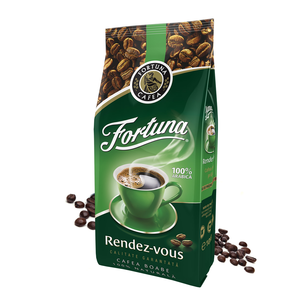 Fortuna rendez-vous verde cafea boabe 1kg