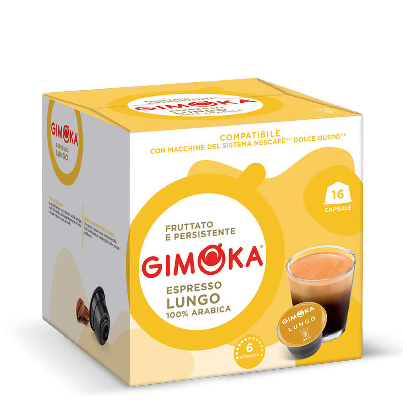 Gimoka Caffe Lungo capsule compatibile Dolce Gusto 16 buc