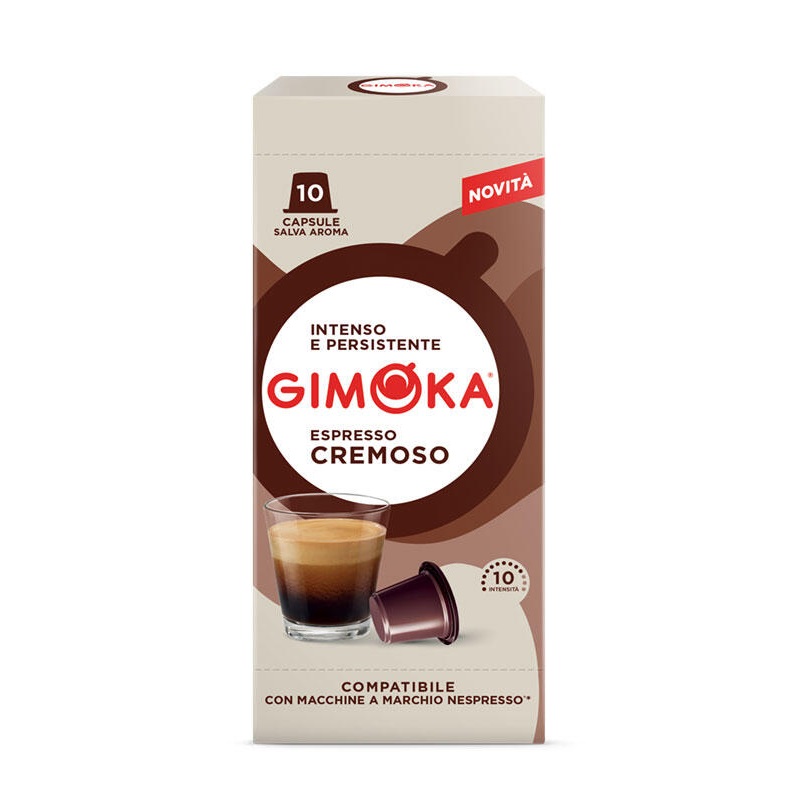 Gimoka Espresso Crema capsule compatibile Nespresso 10 buc
