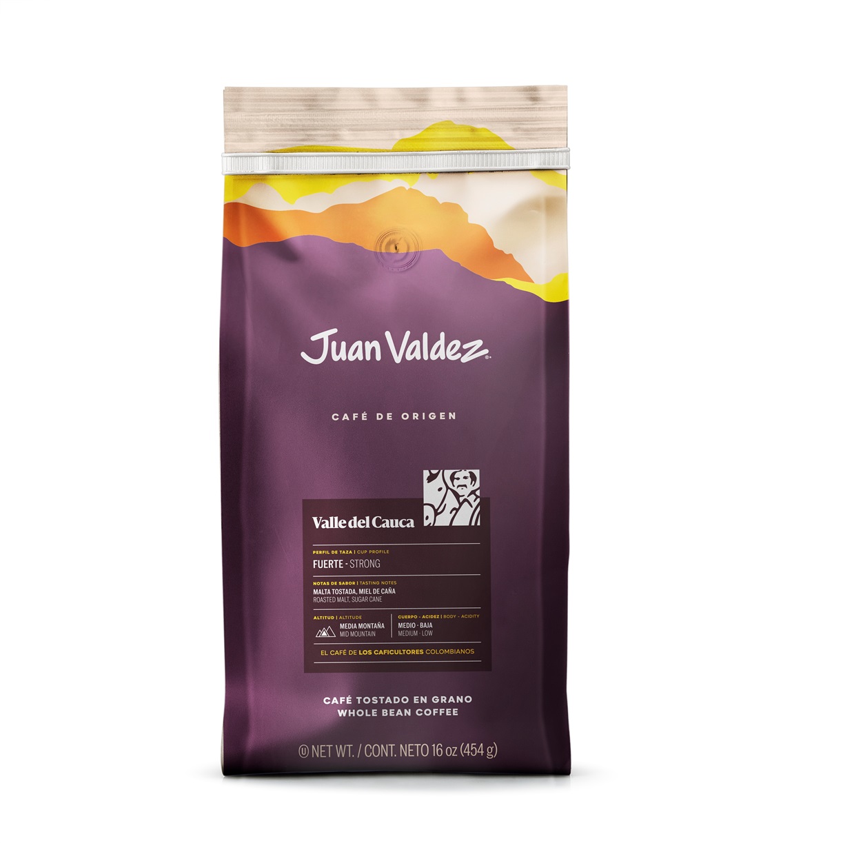 Juan Valdez Valle del Cauca cafea boabe 454g