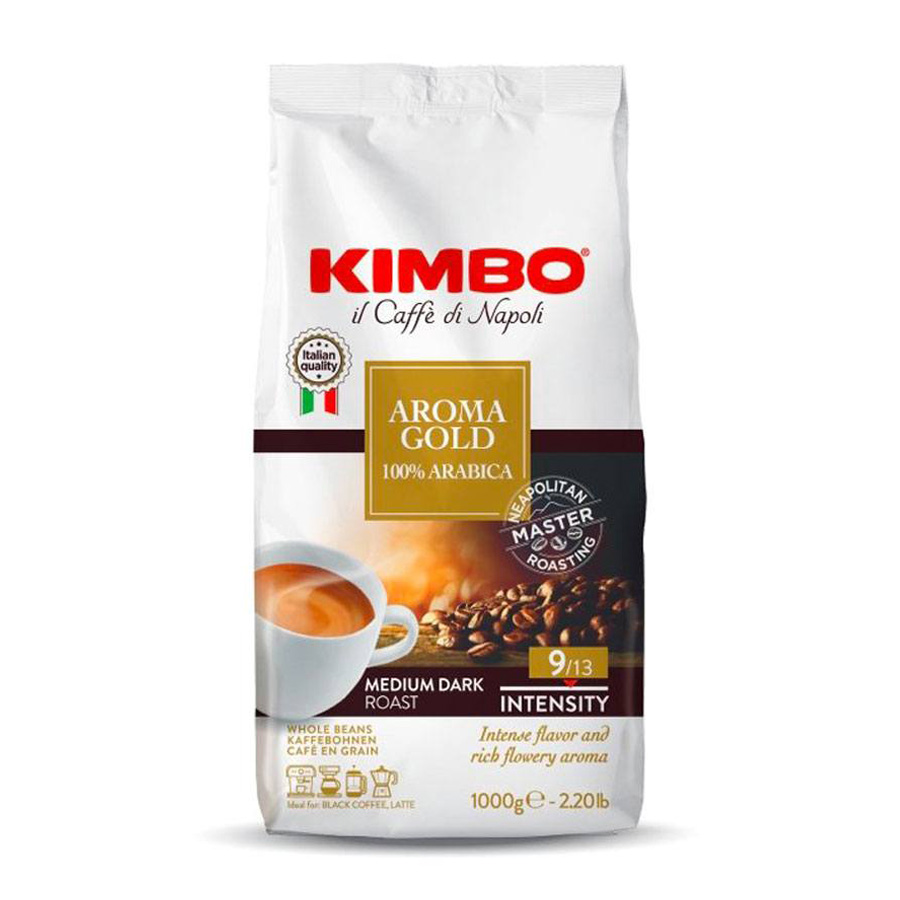 kimbo aroma gold cafea boabe 1kg 2 Kimbo Cafea Arabica