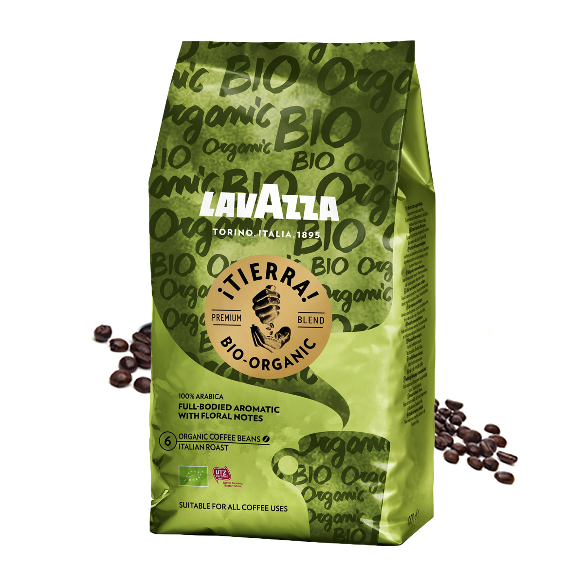 Lavazza Tierra BIO Organic UTZ cafea boabe 1kg