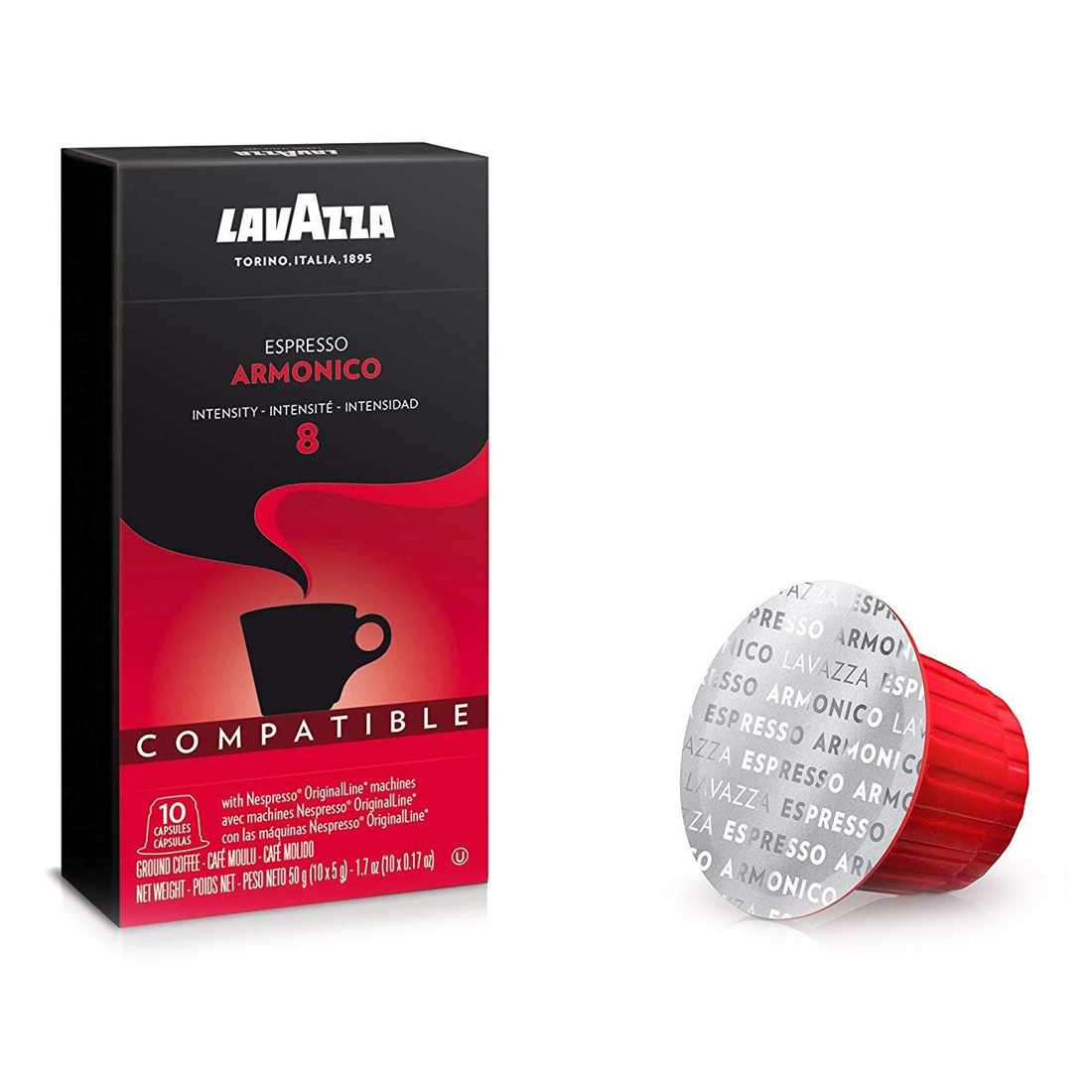 Lavazza armonico capsule compatibile nespresso 10 buc