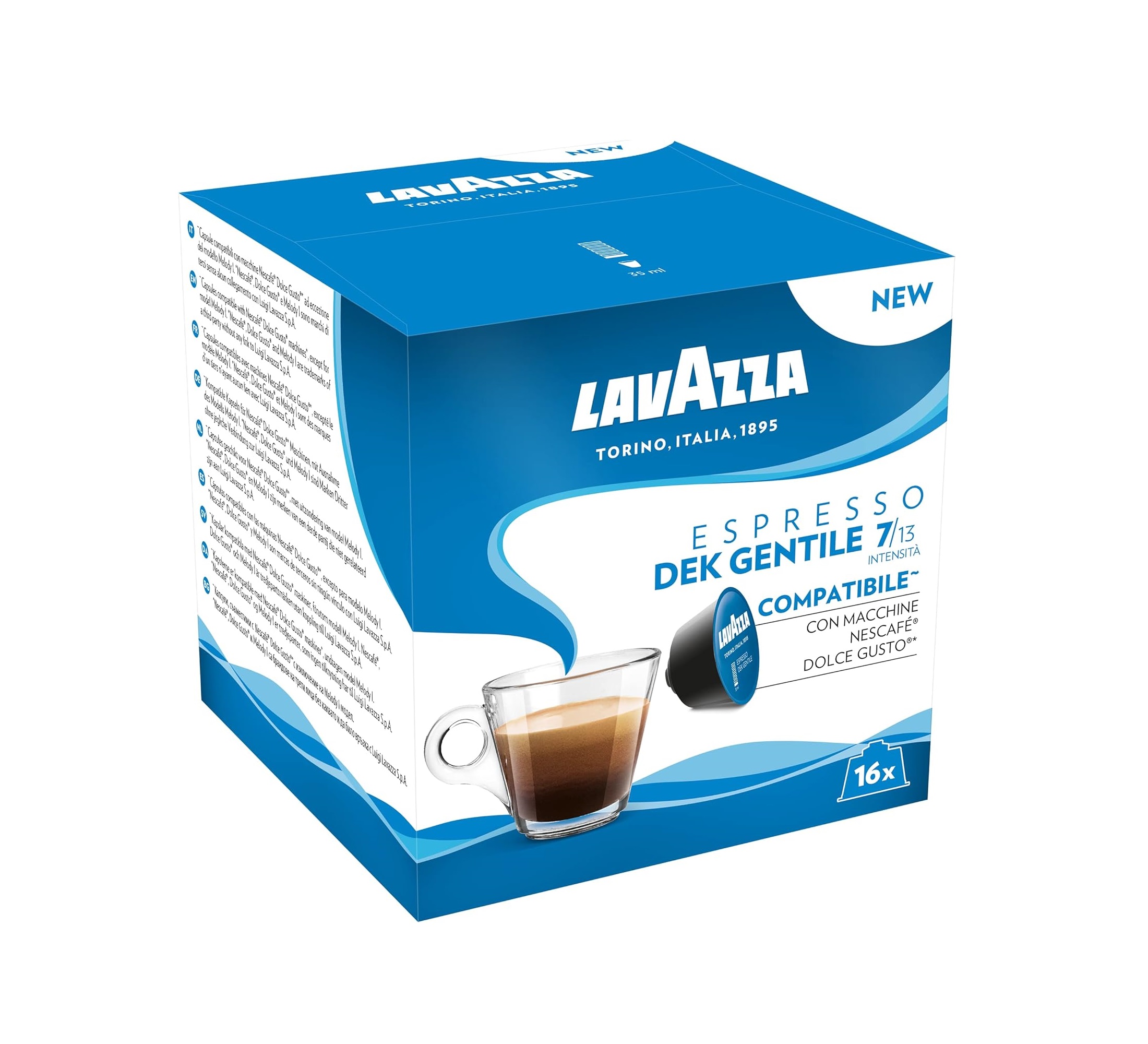 Lavazza Dek Gentile capsule compatibile Dolce Gusto 16 buc