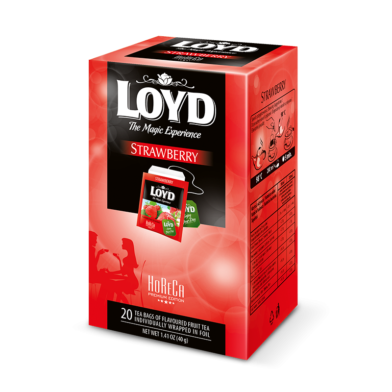 Loyd strawberry horeca ceai plic 20 buc