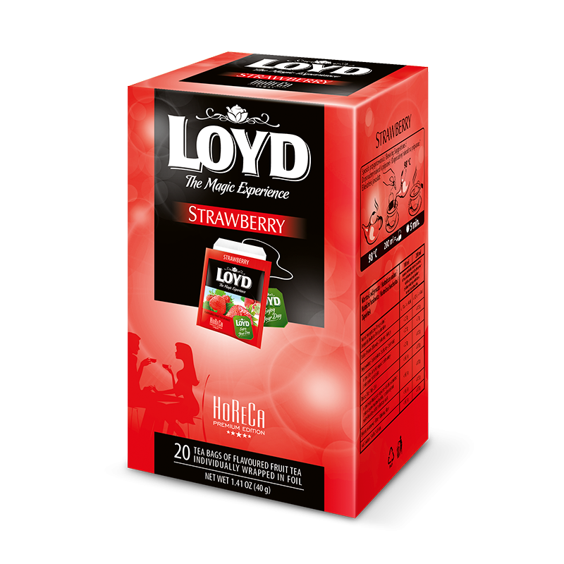 Loyd Strawberry Horeca ceai plic 20 buc