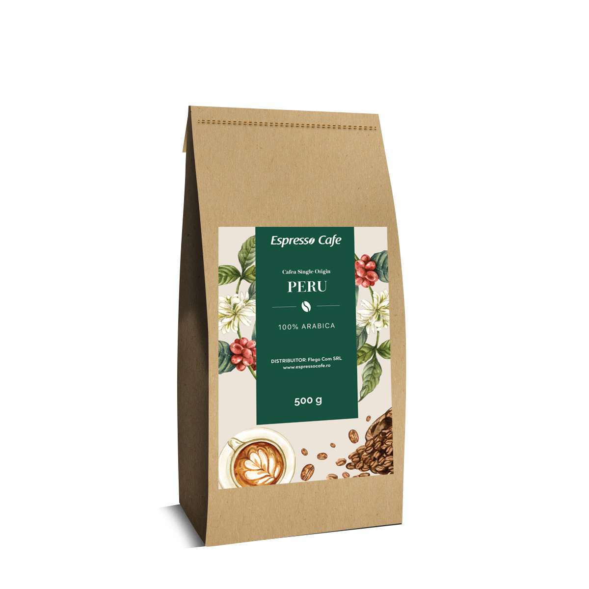 Peru cafea boabe de origine 500g