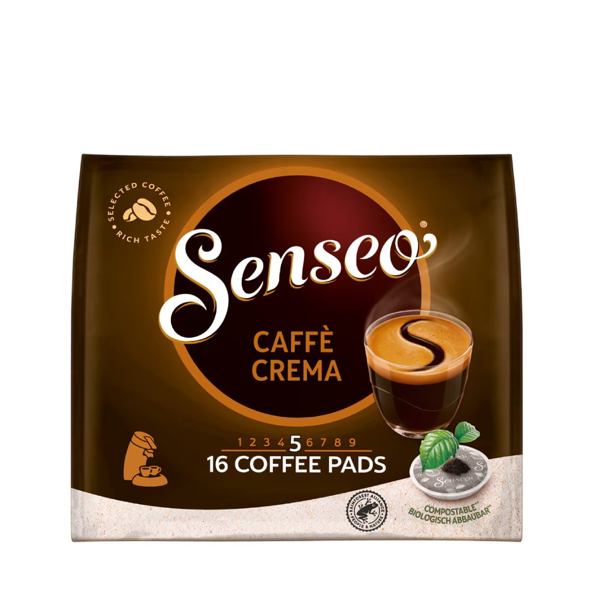 Paduri cafea Senseo Caffe Crema 16 buc