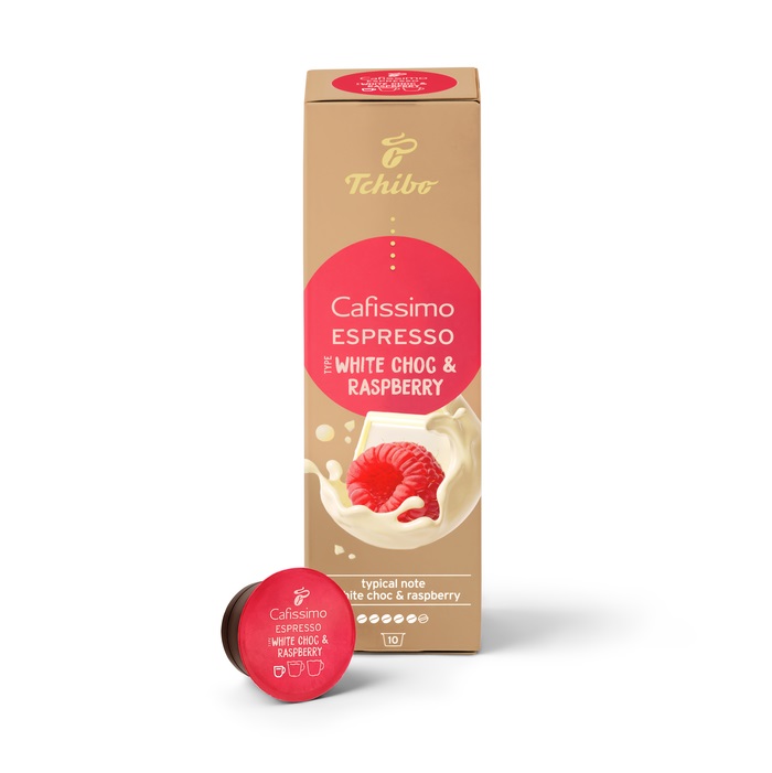 Tchibo Cafissimo Espresso White Choc-Raspberry capsule 10 buc