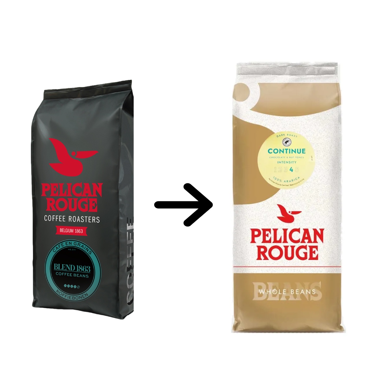 Pelican Rouge Blend 1863 cafea boabe 1 kg