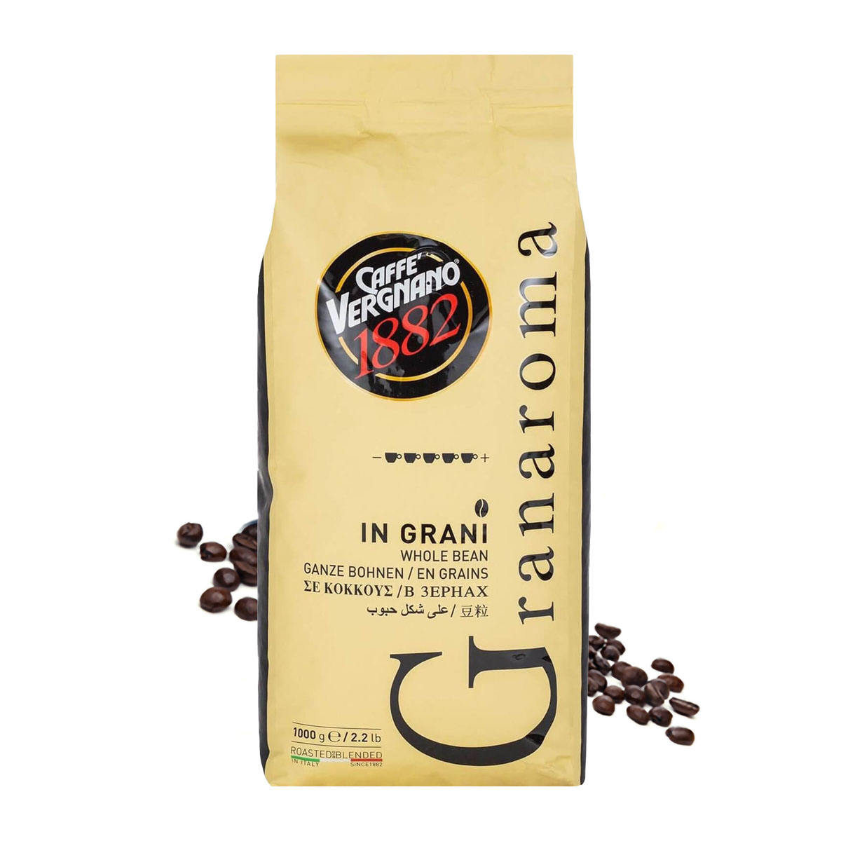 Vergnano Gran Aroma cafea boabe 1 kg