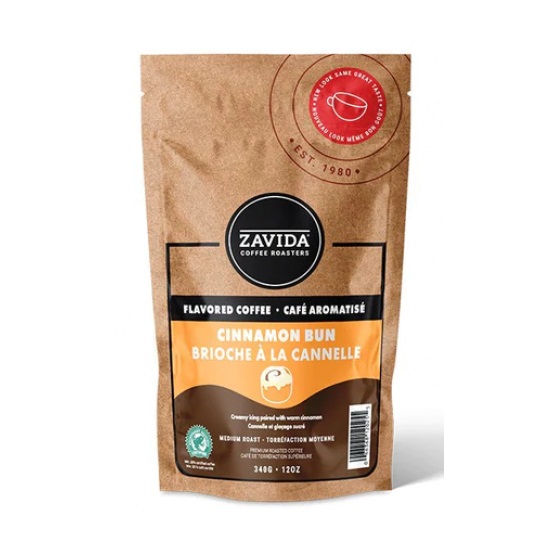 Zavida Cinnamon Brioche cafea boabe cu aroma de briosa cu scortisoara 340g