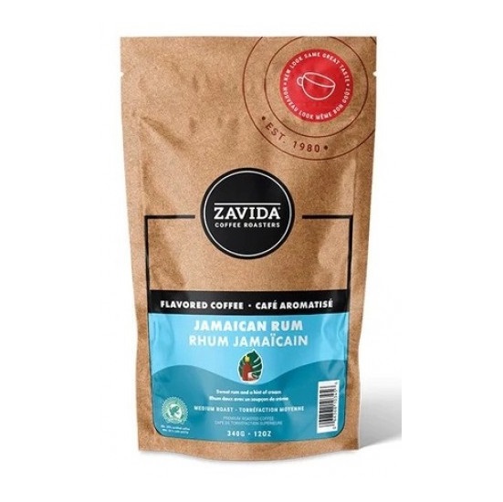 Zavida Jamaican Rum cafea boabe cu aroma de rom 340g